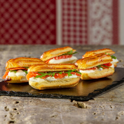 Eclair al salmone affumicato