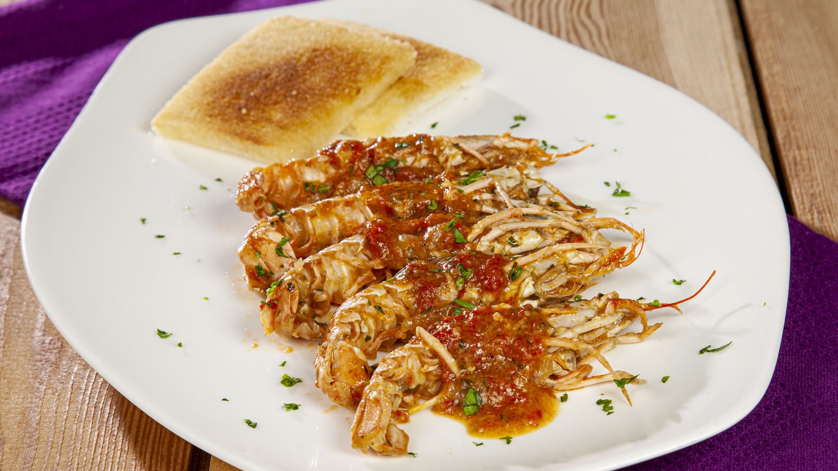 Scampi alla busara: ricetta originale
