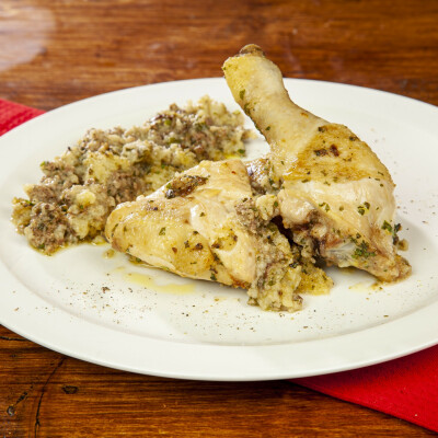 Pollo rosolato in coccio