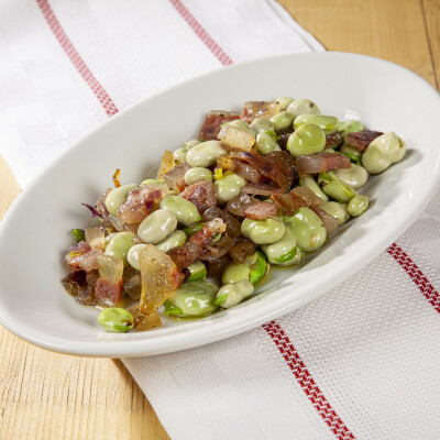 Fave con il guanciale