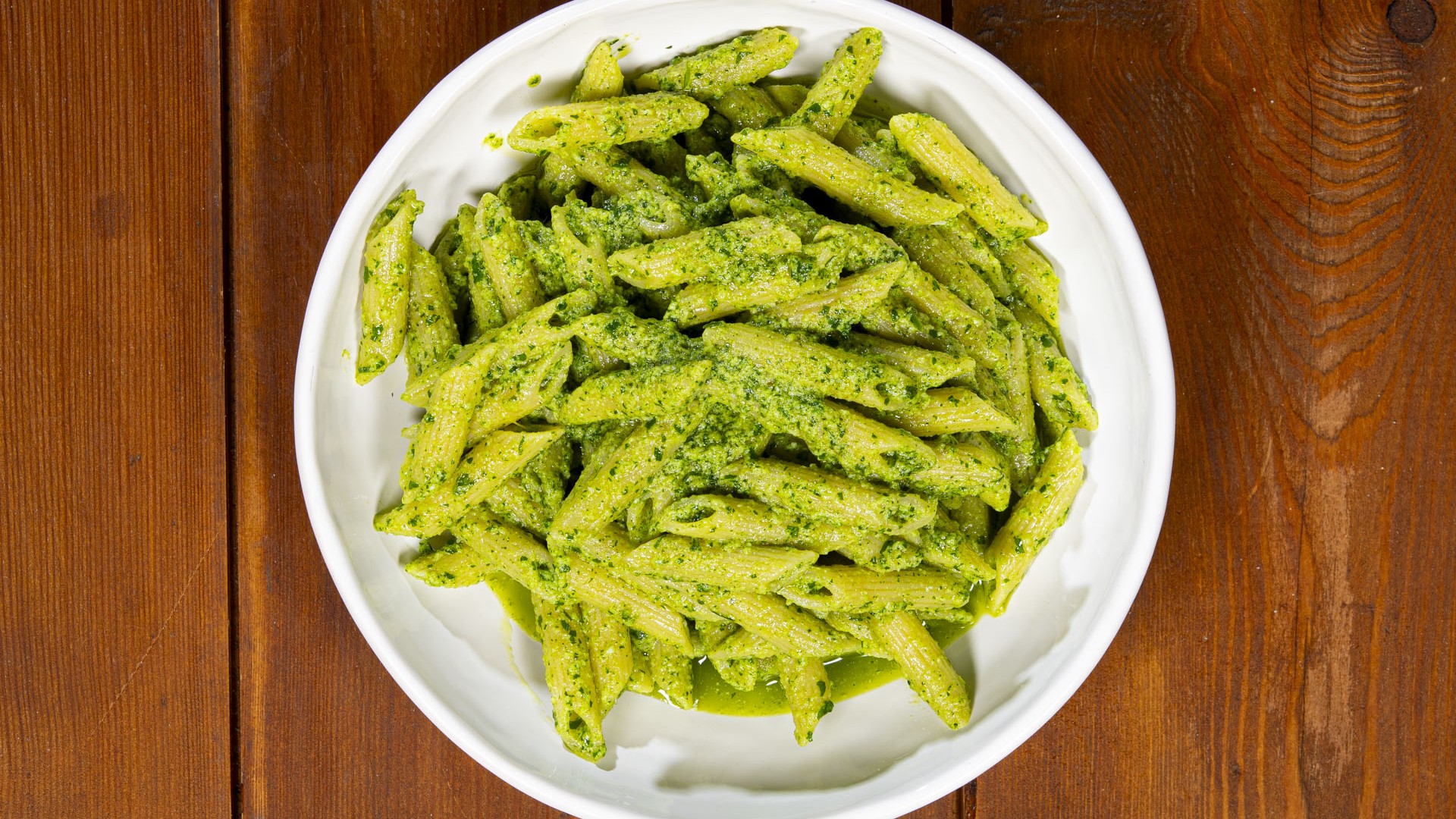 Pasta con pesto di prezzemolo