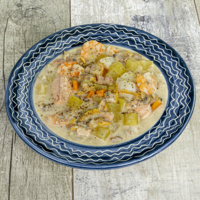 Seafood Chowder - zuppa di pesce del nord america