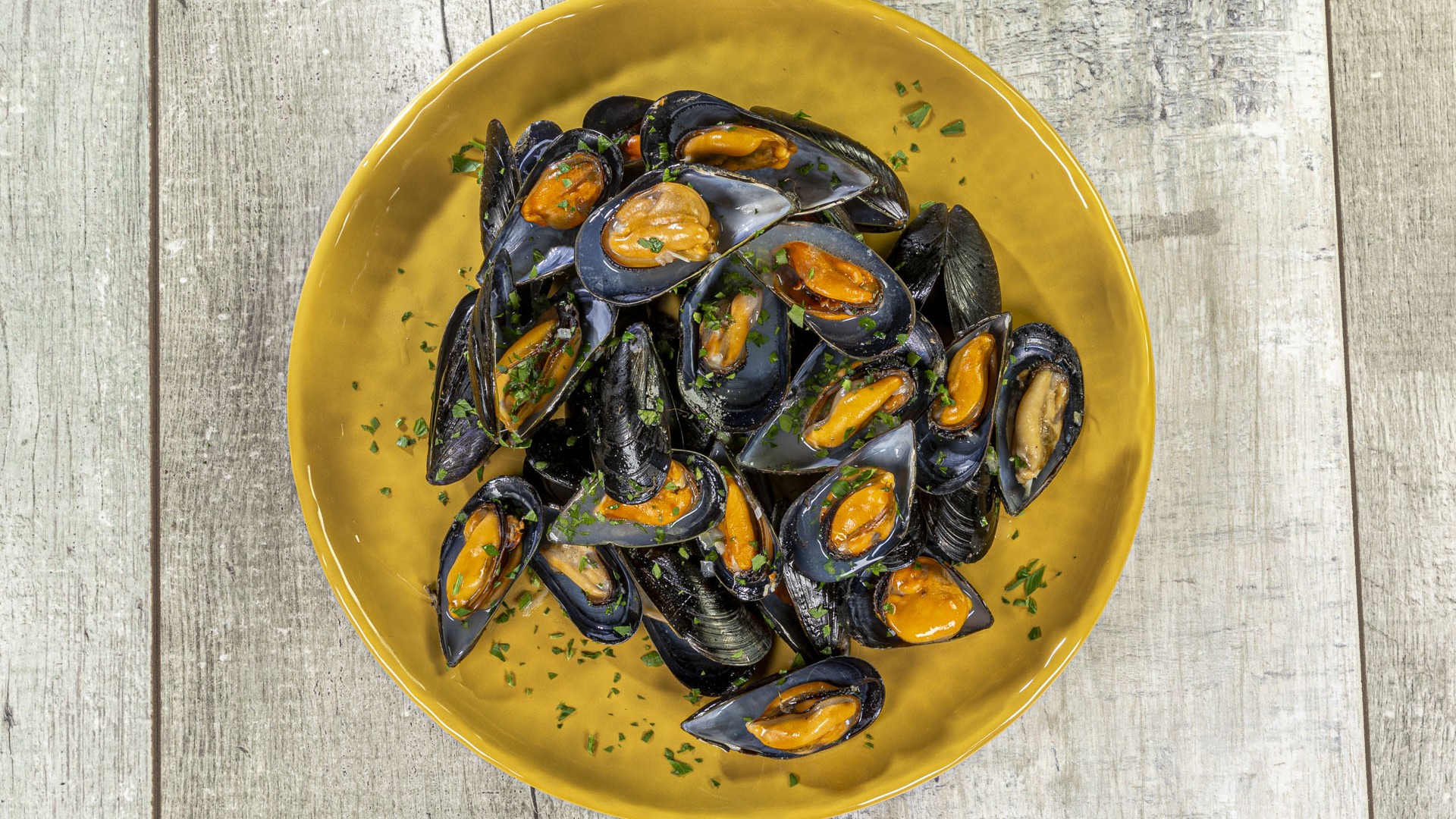 Moules marinières - Cozze al vino bianco