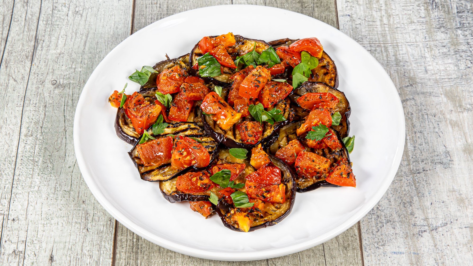 Teglia di melanzane e pomodori