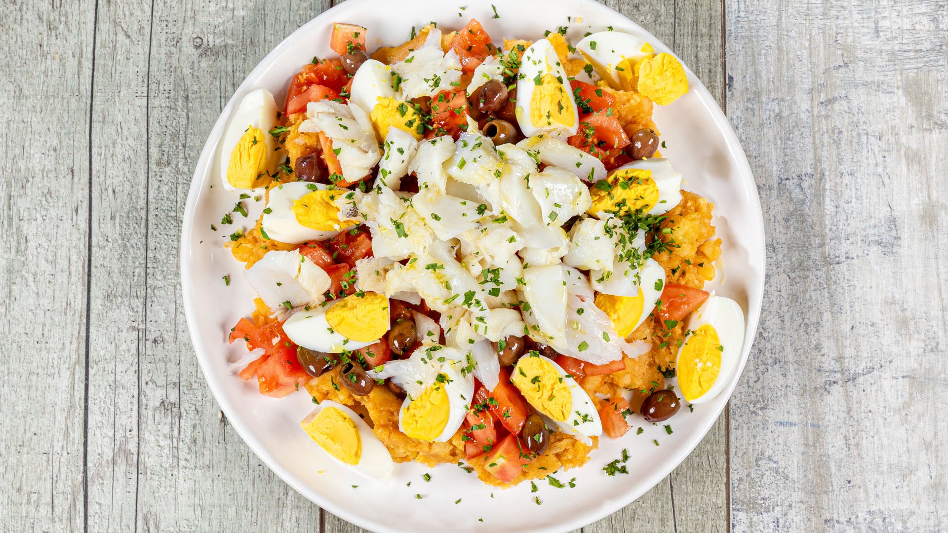 Pipirrana Torreña - insalata di patate e baccalà