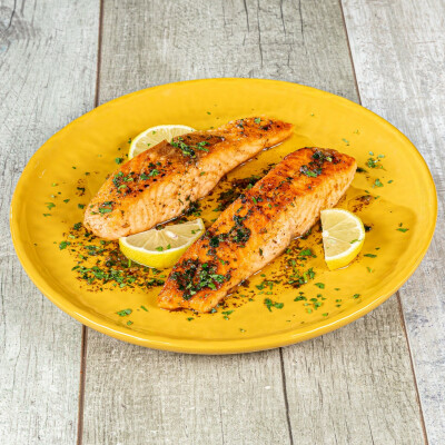 Salmone burro e aglio