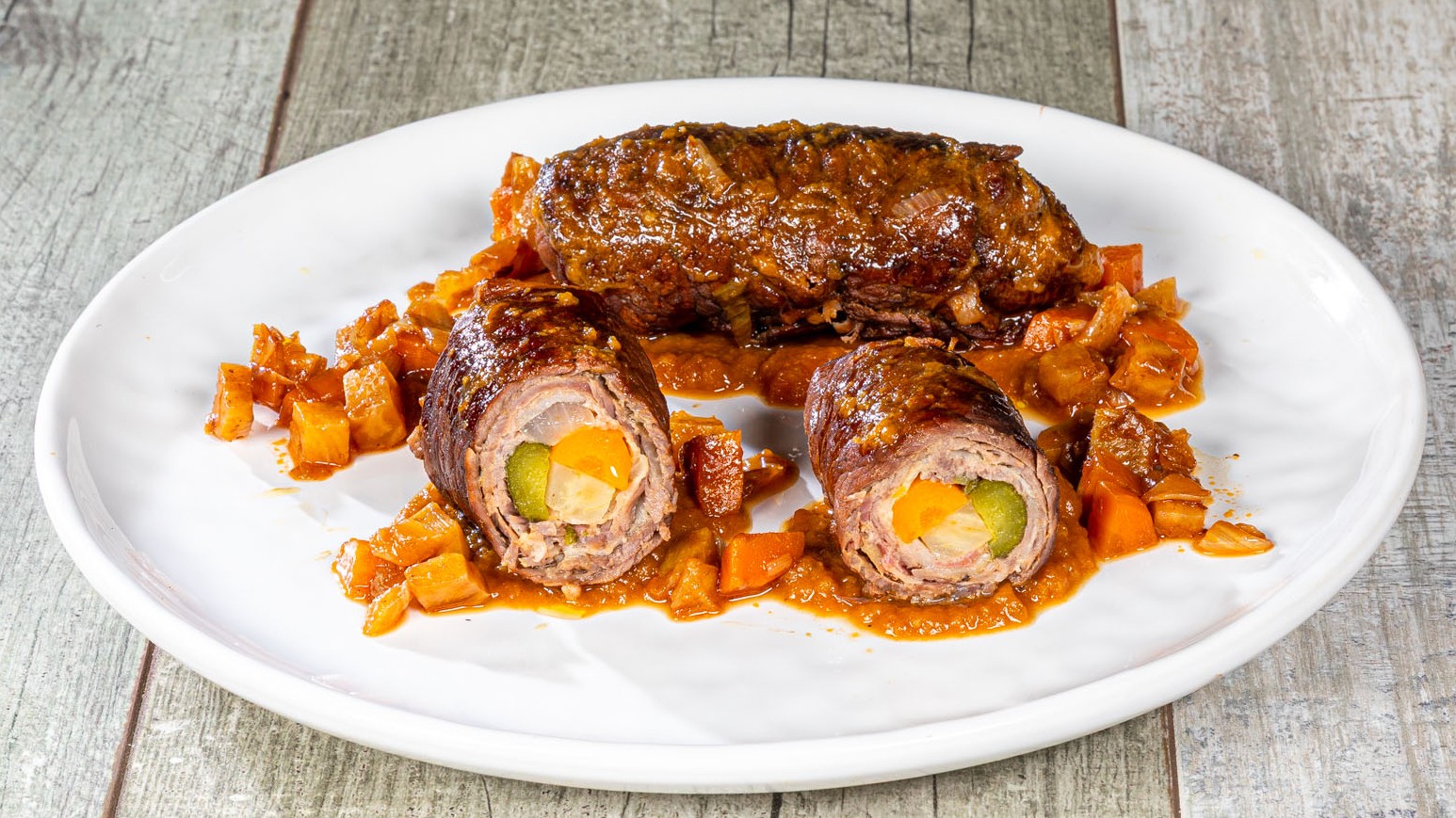 Rinderrouladen - Involtini di carne tedeschi