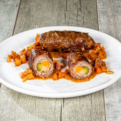 Rinderrouladen - Involtini di carne tedeschi