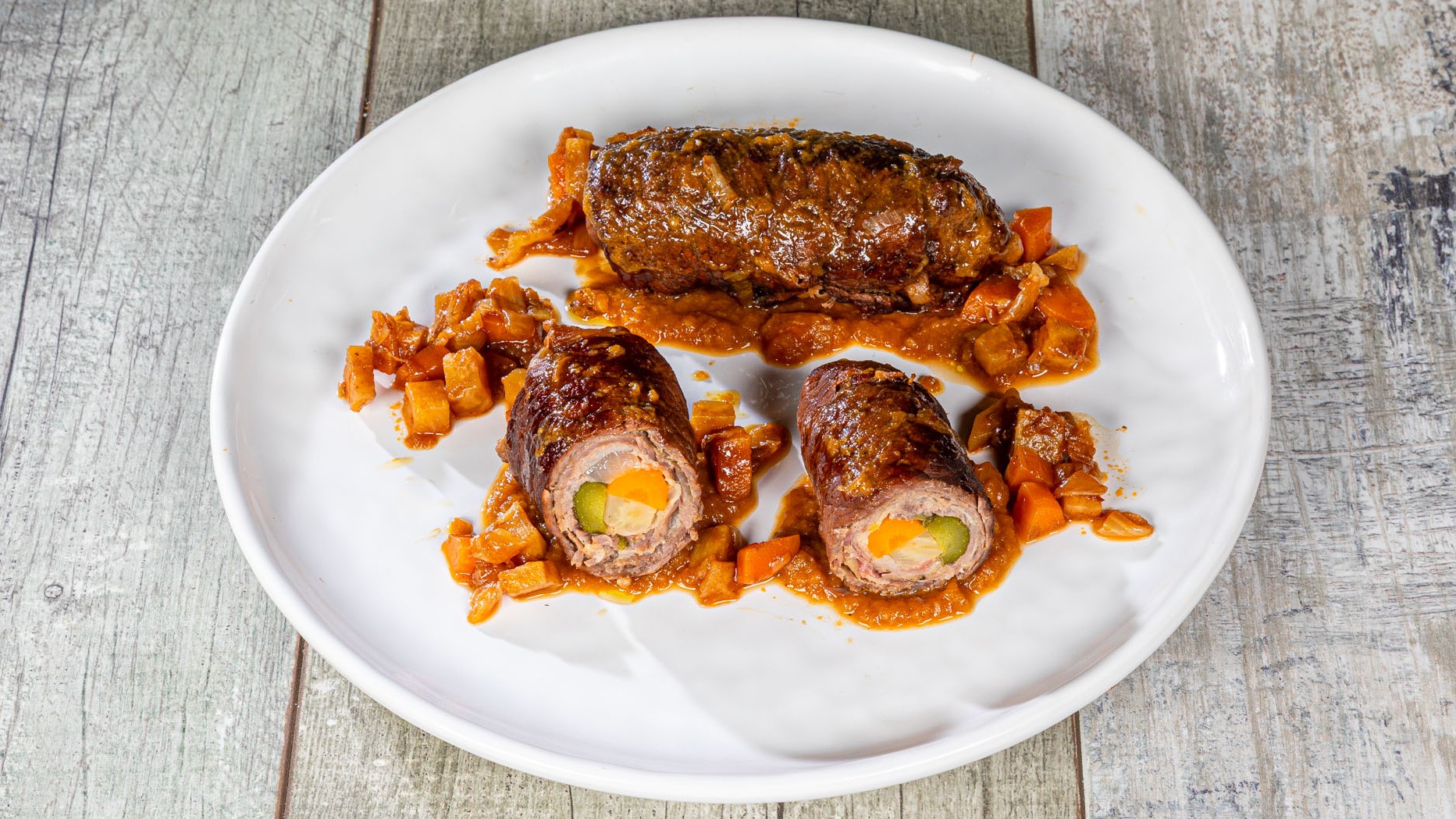 Rinderrouladen - Involtini di carne tedeschi