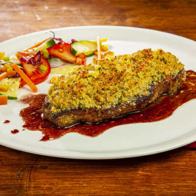 Costata gratinata con midollo